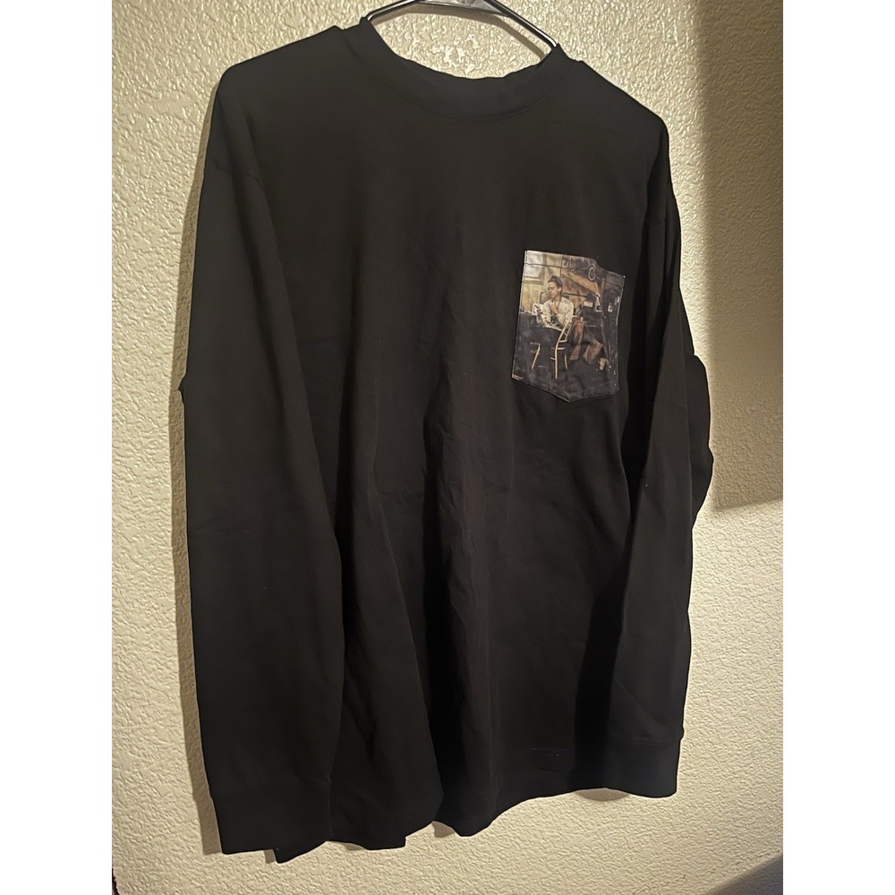 Linkin Park Long Sleeve Black Pocket Graphic Tee